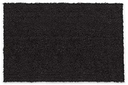 Carpido rutschfeste Kokosmatte - 50 x 80 cm Schwarz - Nachhaltige Naturfaser für den überdachten Außenbereich - 100% Kokos Fußmatte - Türmatte Eingang