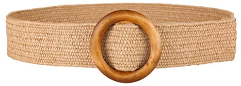 Ceinture Tendycoco pour femme en paille tissée Accessoire pour femme Jeans Robe Pantalon