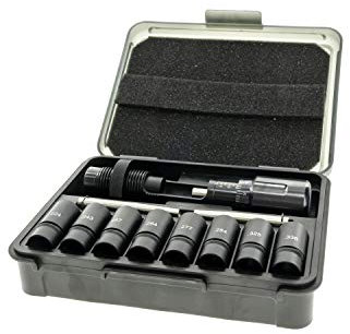 Frankford Arsenal Universal Bullet Seating Die for .224 to .338 Caliber with Micrometer Stem and Storage Case for Reloading, Black