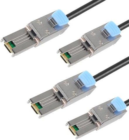 2 cables externos Mini SAS SFF-8088 macho a Mini SAS 26 SFF-8088 macho de 1 m