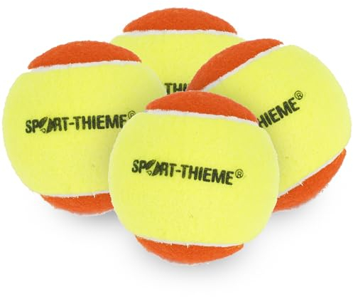 Sport-Thieme Methodik-Tennisbälle Soft Jump | Methode für Kleinfeldtennis & Kindertraining | Gebremster Absprung | Armschonend | Leicht & weich | Für U9/U10