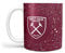 FOCO Premier League Football West Ham United Fan Paint Splatter Coffee Tea 375ml Mug