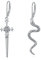Gothic Schlange Schwert Ohrringe Sterling Silber Drop Brisur Ohrringe Schmuck Geschenke für Frauen Mädchen