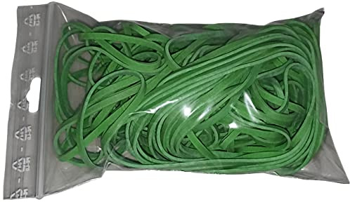 100 g Gummiringe Gummibänder Haushaltsgummis grün 80 mm Ø 1,5 x 3 mm breit Gummibänder Haushaltsgummis Gummiring Gummies Rubber Bands Fa.ars