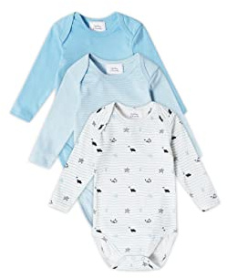 Stellou & friends Body-Set Blau/Weiß 3er Set