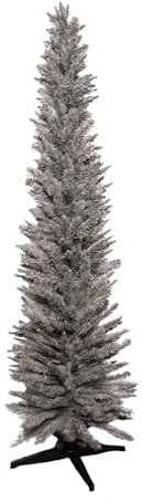 Samuel ALEXANDER 7ft (2.1m) Pencil Pine Grey Christmas Tree with 401 Tips