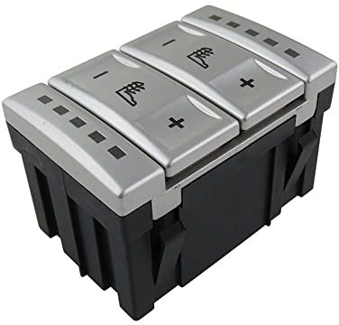 Heber Schalter Fenster Elektrische Sitzheizung Schalter Beheizte Sitztaste 6M2T-19K314-AC BS7T-19K314-AB Für Ford Für Mondeo MK3 MK4 S-Max (Farbe : Silber)