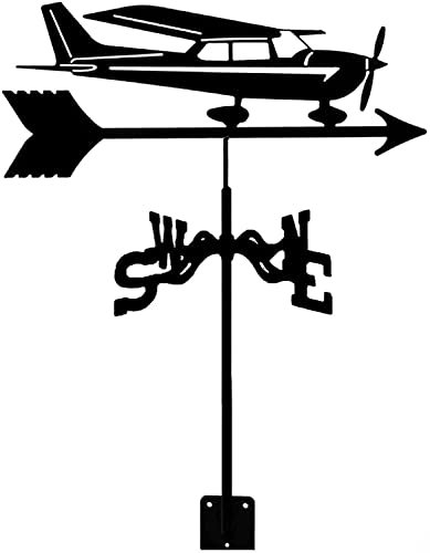Girouette avec Support de Toit, girouette de Voiture en Acier Inoxydable pour Maison de Cour de Ferme, indicateur de Direction du Vent de girouette de Jardin