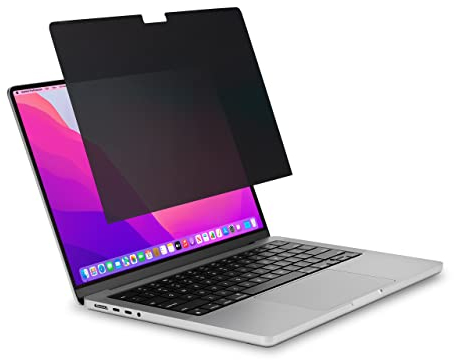 Kensington, MP14, magnetischer Sichtschutz für MacBook Pro, passend für 14 Zoll (35,6 cm) (2021–2024, M1, M2, M3, M4, Pro, Max), Abnehmbarer Laptop-Sichtschutz, blendfrei, Blaulichtfilter,