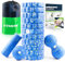Faszienrolle Set mit 3D-Texturmassage, Enthält Anweisungen und Poster in Deutscher Sprache Tragetasche, Yoga Faszien Set mit Faszienball Faszienrolle Klein Duoball