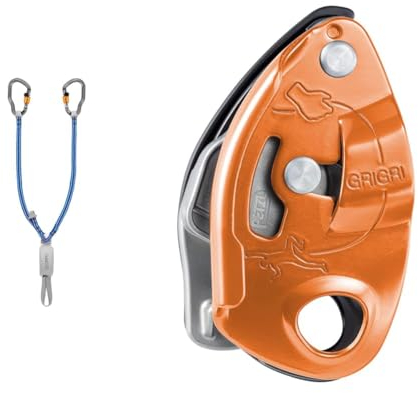 PETZL - Leine Scorpio Vertigo - Unisex, Mehrfarbig, Einheitsgröße & Sicherungsgerät GRIGRI - Unisex, Schwarz, Einheitsgröße
