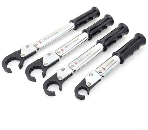 DAZZLEEX Llave dinamométrica de trinquete para espacios reducidos, 1 herramienta de reparación de aire acondicionado con diseño de agarre seguro (17 mm)