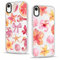 Phoona 2 packs Phone Case for iPhone XR 6,1'', Bow Flower Pattern with Cute Clear Transparent Aesthetics Design Cover, Soft Shockproof Protective Bumper Slim Funda for Women Girls, 02