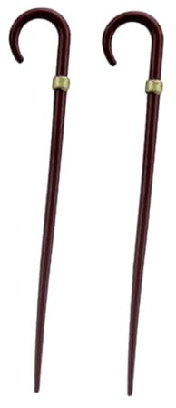 Alasum Decorazioni Per Casa Delle Bambole Di Halloween Confezione Da 2 Mini Bastoni Da Passeggio in Metallo Vintage Per Bambini Per Giochi Di Finzione