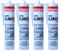 4x Remstaler SANITÄR SILIKON 300ml | Wasserdicht | für Innen- und Außenbereich | weiß und transparent (weiß)