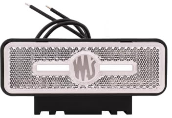 UNITRAILER WAS LED Positionsleuchte W254 2035 universal weiss Reflektor Halterung 12 bis 24 V 103 x 36 x 18 mm Kabel 2x 0,24 m IP66 und IP68 fuer Anhaenger Lkw und Landmaschinen nicht