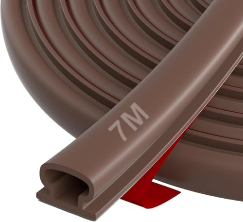Selbstklebende Türdichtung Gummidichtung für Fenster & Türen – Zugluftstopper, Lärmschutz, Energieeffizienz, Wetterfest, Perfekt für Wohnung, Haus, Büro, Innenräume by Hzetuu