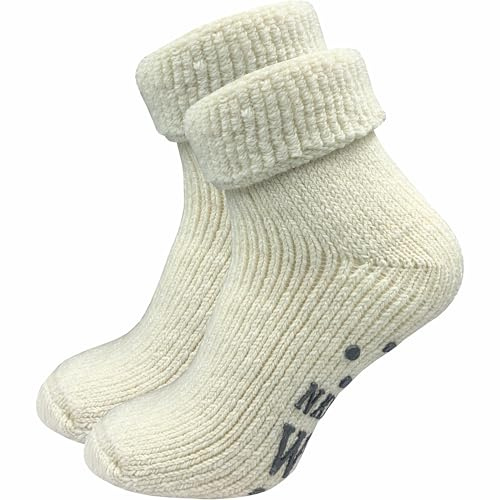 GAWILO Stoppersocken für Damen (1 o. 4 Paar) | Rutschfeste Hausschuhsocken | Weiche, kuschlige & warme Socken