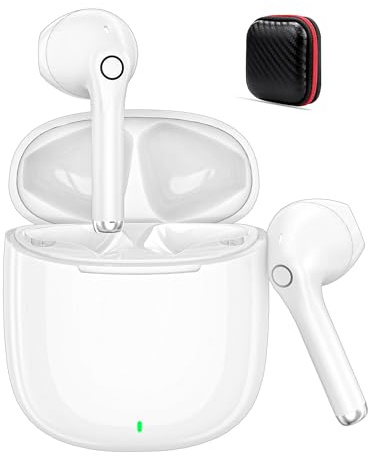 Auriculares inalámbricos para iPhone 17 16 15 Galaxy A37 A57 A36 A16 A17 | Auriculares Bluetooth 5.3 HiFi Estéreo Cascos Inalambricos Bluetooth con Control Táctil para Redmi Note 15 14 13 Pixel 10a 9a