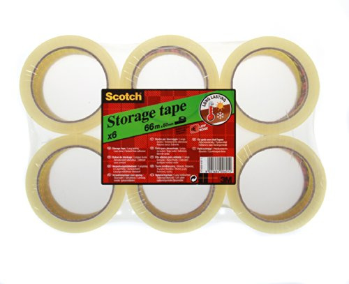 Scotch S5066T6 Verpackungsklebeband, 66 m x 50 mm, transparent, 6 Rollen