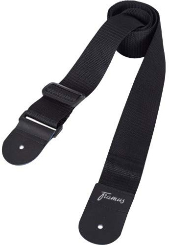 RockStrap RST NB Nylon Bass Strap black, printed WARWICK logo