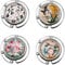 Skyllc® 4 Multicolor Round Folding Heart Bag Handbag Rhinestone Hook Hanger Holder 1.7