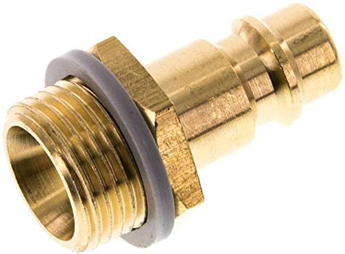 Kupplungsstecker (NW7,2) G 3/8(AG), Messing Werkstoff:Messing Gewinde außen:G 3/8