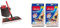 Vileda UltraMax Flat Mop and Bucket Set, Multi-Colour & UltraMax/1-2 Spray Replacement Microfibre Pads, Pack of 2
