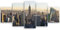 ge Bildet Bild auf Leinwand | New York City Skyline in 150x70 cm mehrteilig als Wandbild XXL | Wand-deko Dekoration Wohnung modern Bilder | 2257