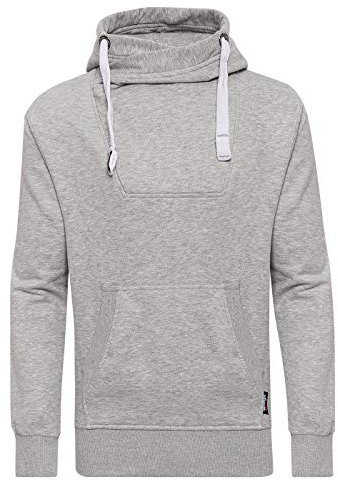 WOTEGA Herren Kapuzenpullover David - Kapuzen Hoodie Für Männer, Grau (Mirage Gray 154703), S
