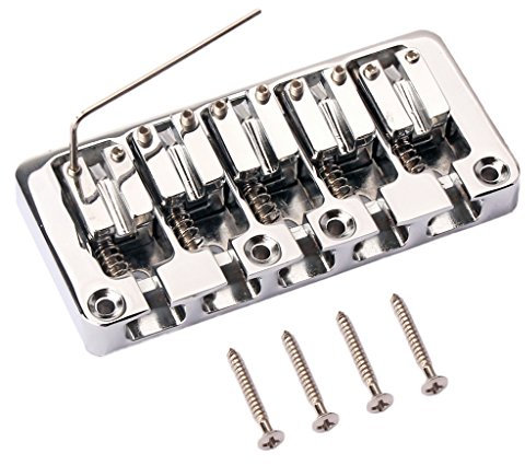 Sharplace 5 Saiten Bass Bridge Gitarrenteile Zubehör für Musikinstrumente Nachrüstungen