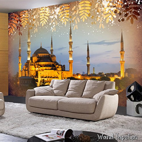 VLIES FOTOTAPETEN - WANDTAPETEN WANDBILDER GOTISCHE MOSCHEE LANDSCHAFT KN-1980 (Muster 50 x 35cm - 1 Teile)