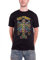 Guns N Roses T Shirt Vintage Skull Cross Guns Band Logo Official Mens Black S