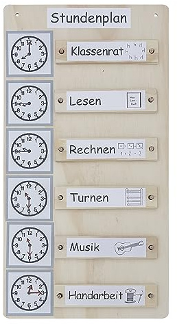TimeTEX Stundenplan aus Holz