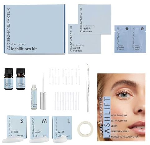 Augenmanufaktur Wimpernlifting Profi Kit mit Sachets - professionell für lange voluminöse natürliche Wimpern