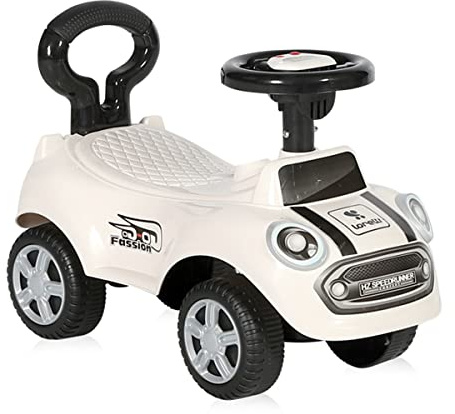Lorelli Rutscher, Kinderauto Sport Mini, Kippschutz, Rückenlehne Musikfunktion in weiß