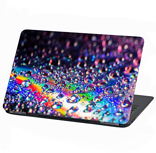 Laptop Folie Cover Abstrakt Klebefolie Notebook Aufkleber Schutzhülle selbstklebend Vinyl Skin Sticker (LP20 Tropfen, 17 Zoll)