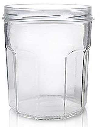 Lot de 12 bocaux à Confiture,Pots ménage Classique Type Bonne Maman 324 ML - IRIOS -
