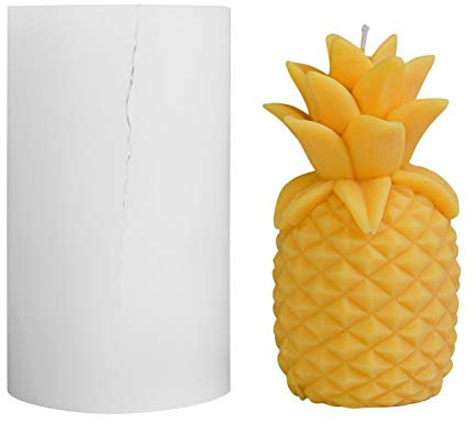 Kerze Silikonform Ananasform Für Kerzenseife Harz, Simulation Ananas Neue Silikonform Silikon Soja Wachs Kerzenform Seife Handwerk Ornamente Fondantform