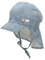 Sterntaler Jungen Schirmmütze Zum Binden mit Nackenschutz Streifen Sonnenhut, mittelblau, 49