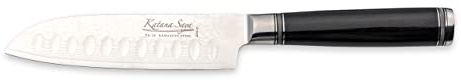 Katana Saya 12cm Santoku Knife, 67-Layer VG-10 Damascus Stainless Steel, Pakkawood Handle