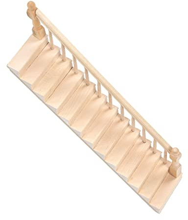 Weikeya Puppenhaus Treppe, 1/12 Puppenhaus Miniatur M?Bel, Ma?stab 1 : 12, zum Basteln f¨¹r Geburtstagsgeschenk (rechte Armlehne)