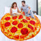 Pizza-Decke, 203 cm, Erwachsenengröße, riesige Lebensmitteldecke, 2,0 cm, doppelseitig, weiches Flanell für Thanksgiving