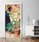 MyMaxxi - Tür bekleben mit Türtapete Türposter Türfolie Selbstklebend 90x200 Alte Wand - Tür verschönern Türaufkleber Türklebefolie Risse Rustikal orange
