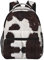 Lässiger Rucksack Kuhfell Abstrakt Afrika Tier Schwarz Klassische Bookbag Wasserabweisende Schultasche Lässiger Tagesrucksack mit Seitentaschen
