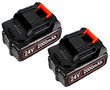 Batteria da 24 V (ioni di litio, 21 V, 2 batterie da 2000 mAh), senza fili, ricaricabile, per motosega da 4/6 pollici, compatibile con altri piccoli dispositivi elettrici