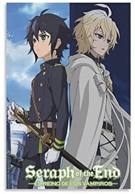 Seraph of The End Manga Anime Poster für Schlafzimmer Ästhetik Bilderdruck Leinwand Gemälde 20 x 30 cm ohne Rahmen