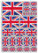 A4 Sticker Sheet United Kingdom Flags Vinyl Stickers - Union Jack Great Britain National Flag Royal Travel Holiday Car Aesthetic #80004