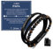 BOCHOI Bracelet Papa Fête des Pères, Cuir Homme Idée Cadeau Original, Anniversaire Personnalisé Bijoux, Perles Jaune