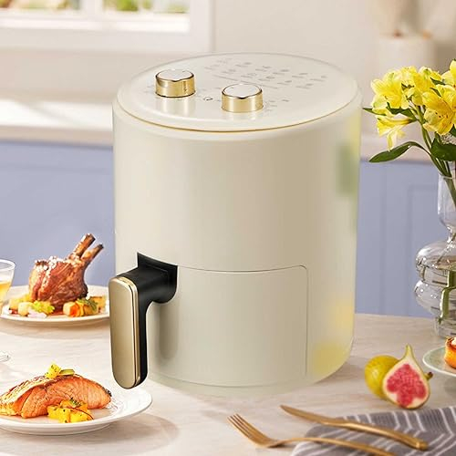 IkErna Air Fryer 6L Digital Air Fryer with 120 Minutes Timer, Fully Adjustable Temperature Contro/off White